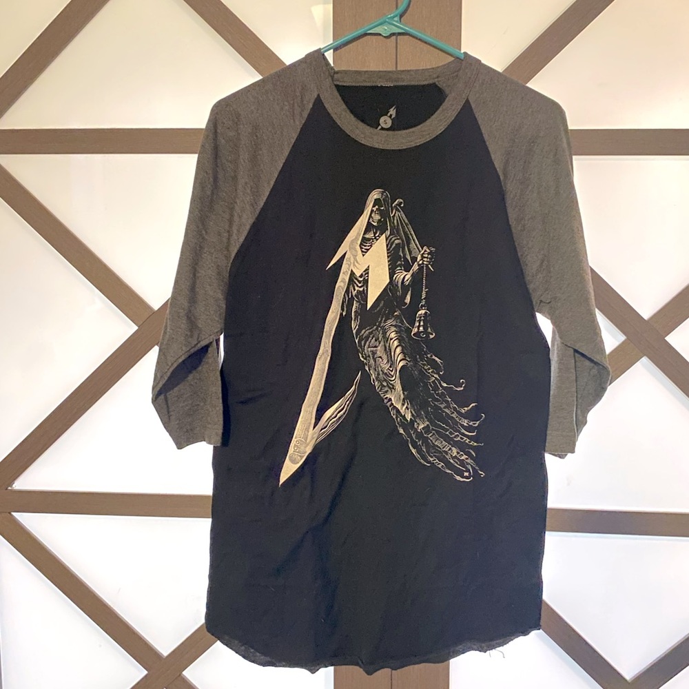 Fifth Member Metallica “For Whom the Bell Tolls” raglan tee